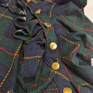 Plaid Ruffle Front Blouse - RALPH LAUREN